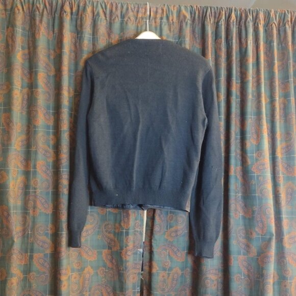 VINTAGE SUEDE CARDIGAN, SWEATER VEST Size M - Picture 5 of 9